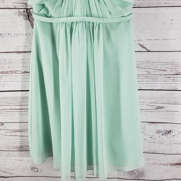 David's Bridal  Women's Mint Green Bridesmaid Dress Size 6 - Picture 8 of 14